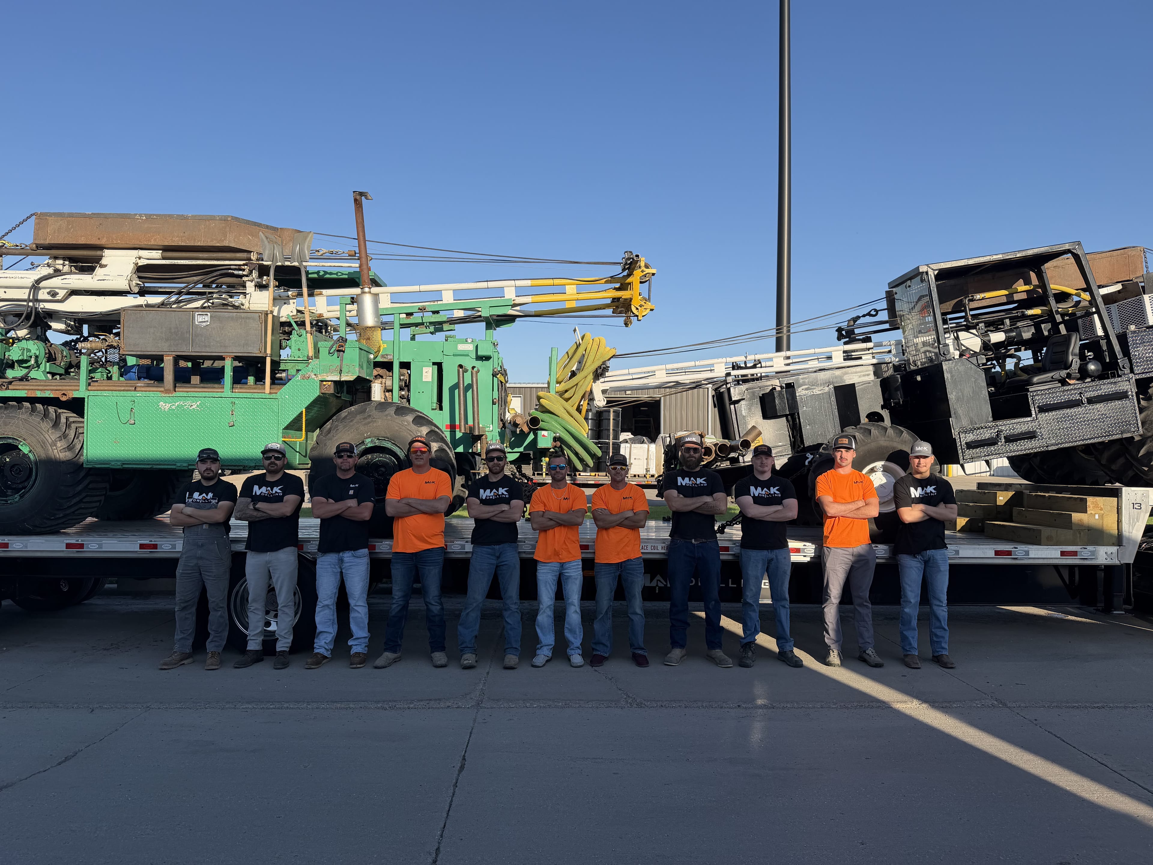 MAK Drilling crew on site.