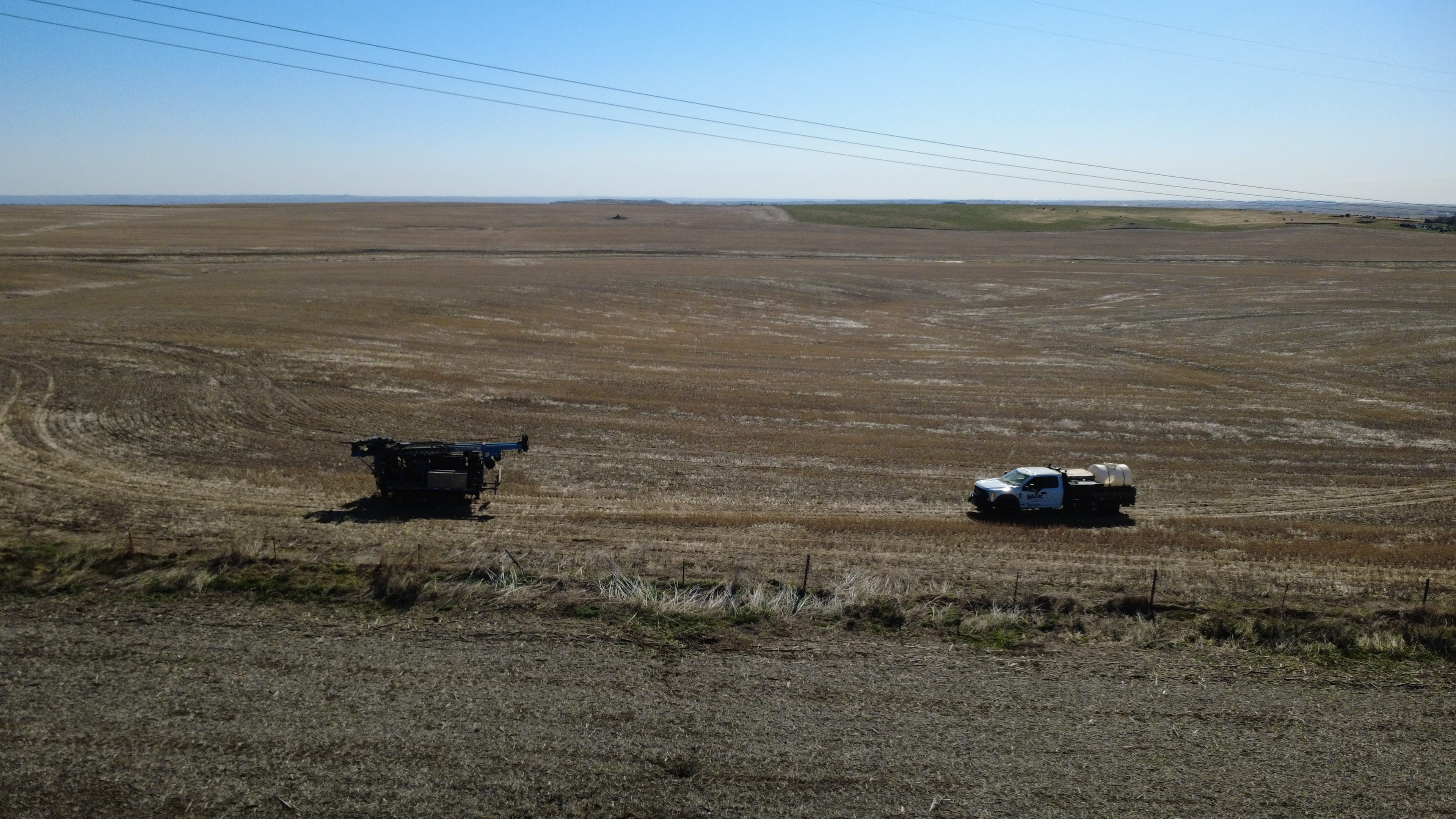 Mandan Substation Foundation Investigation field photo 1.