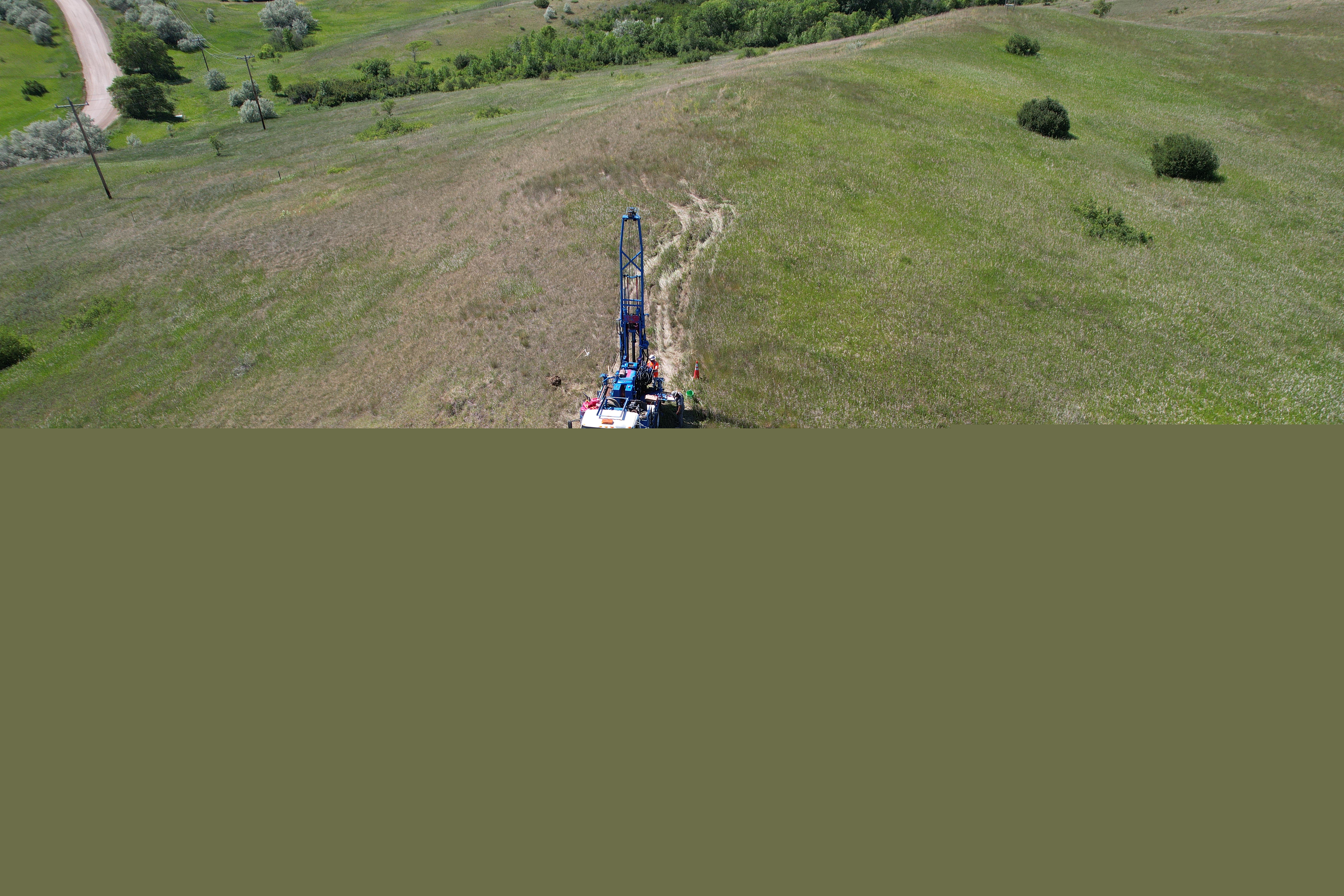Mountrail County Pipeline Geotechnical Investigation field photo 1.