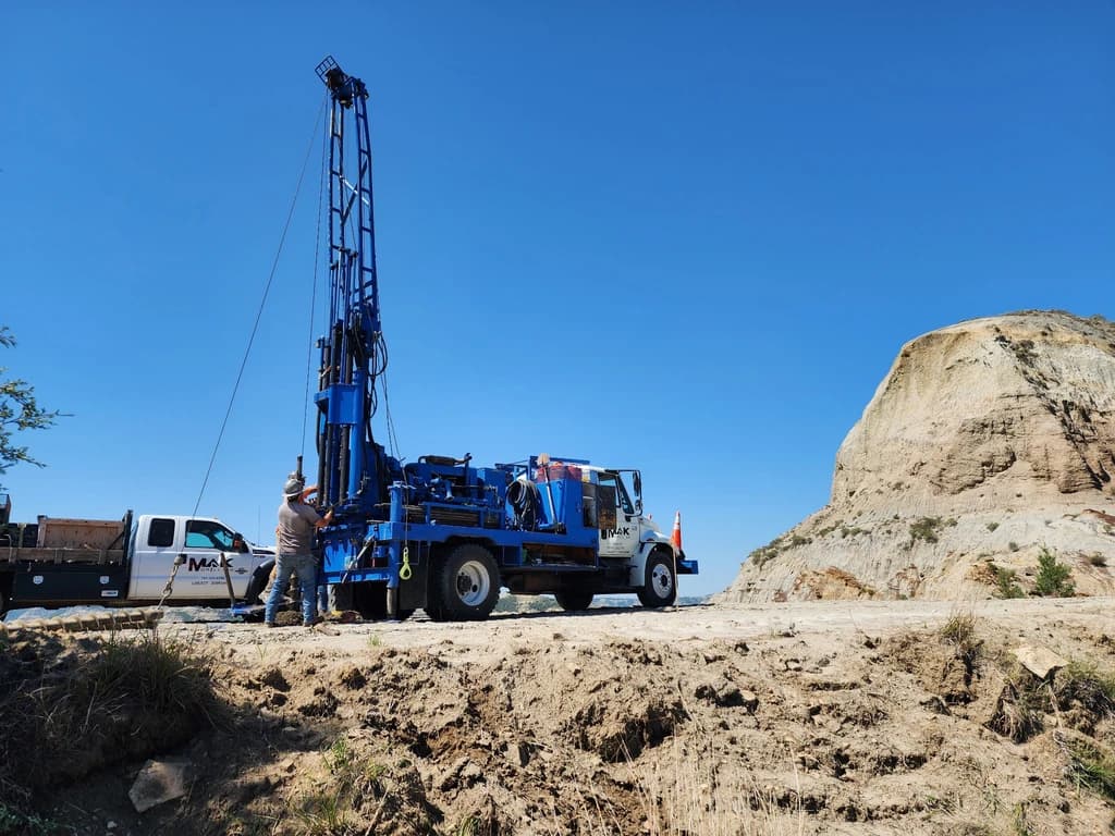 Difficult-Access Work, MAK Drilling field photo.