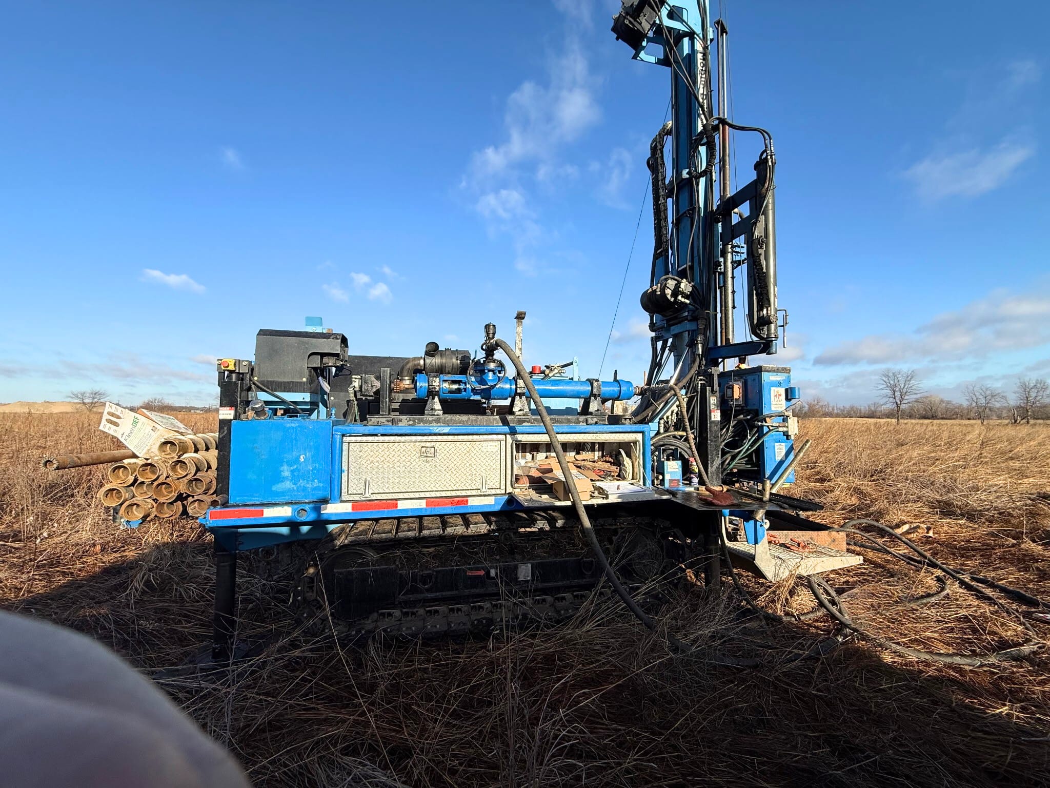 Environmental Drilling field photo, MAK Drilling.